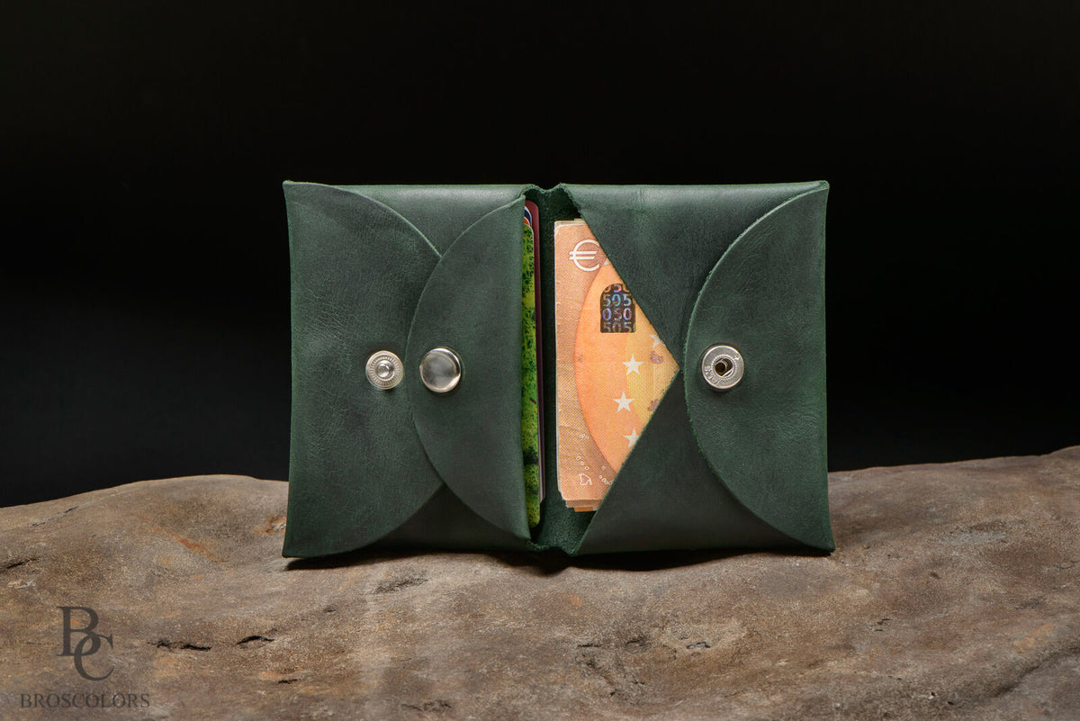 Minimalist Origami Wallet, Custom Leather Color Wallet