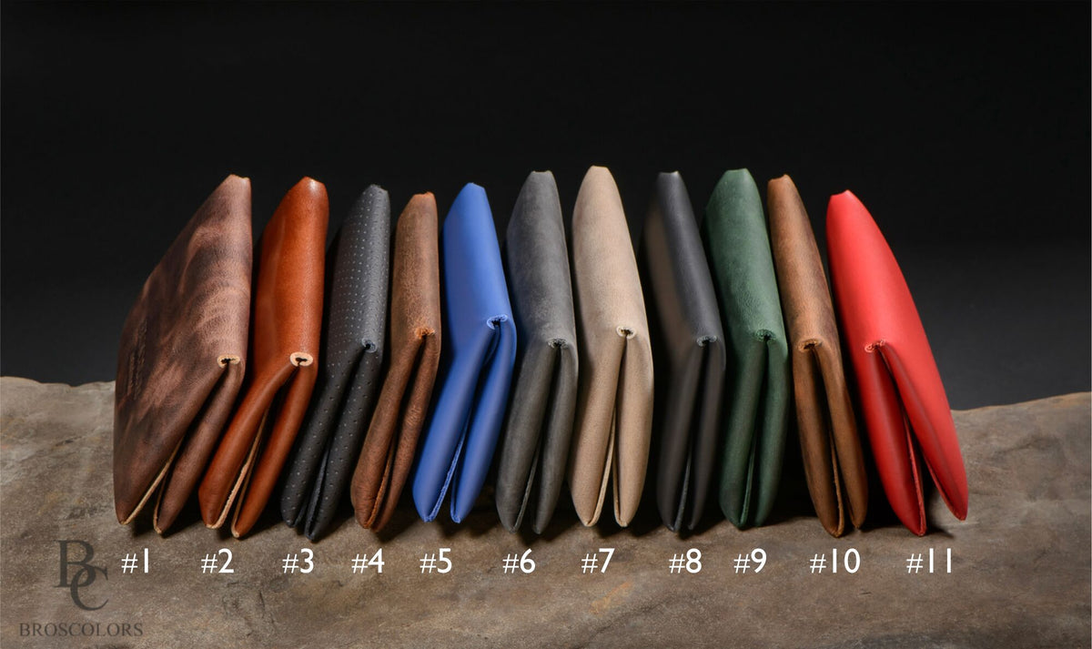 Minimalist Origami Wallet, Custom Leather Color Wallet