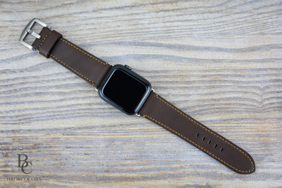 Apple Brown Leather Watch Strap