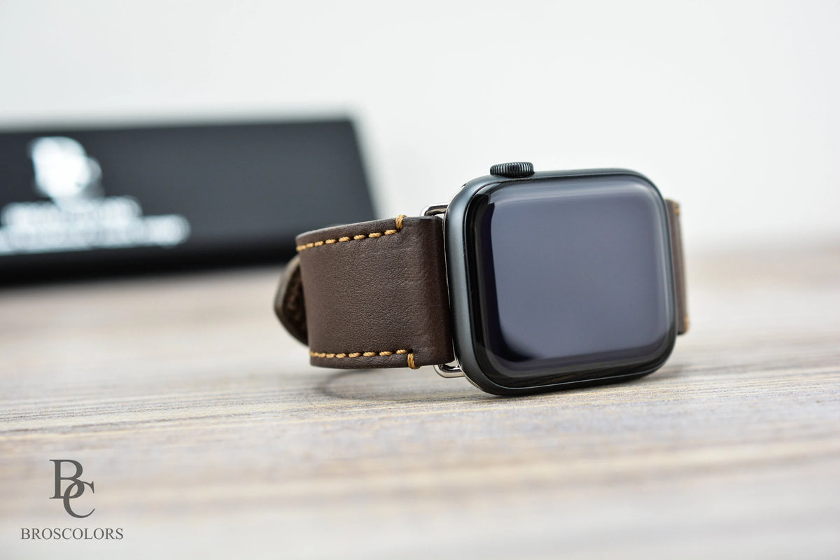 Apple Brown Leather Watch Strap