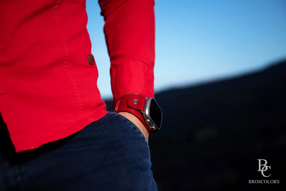 Bordeaux Apple Cuff Band - Red Passion