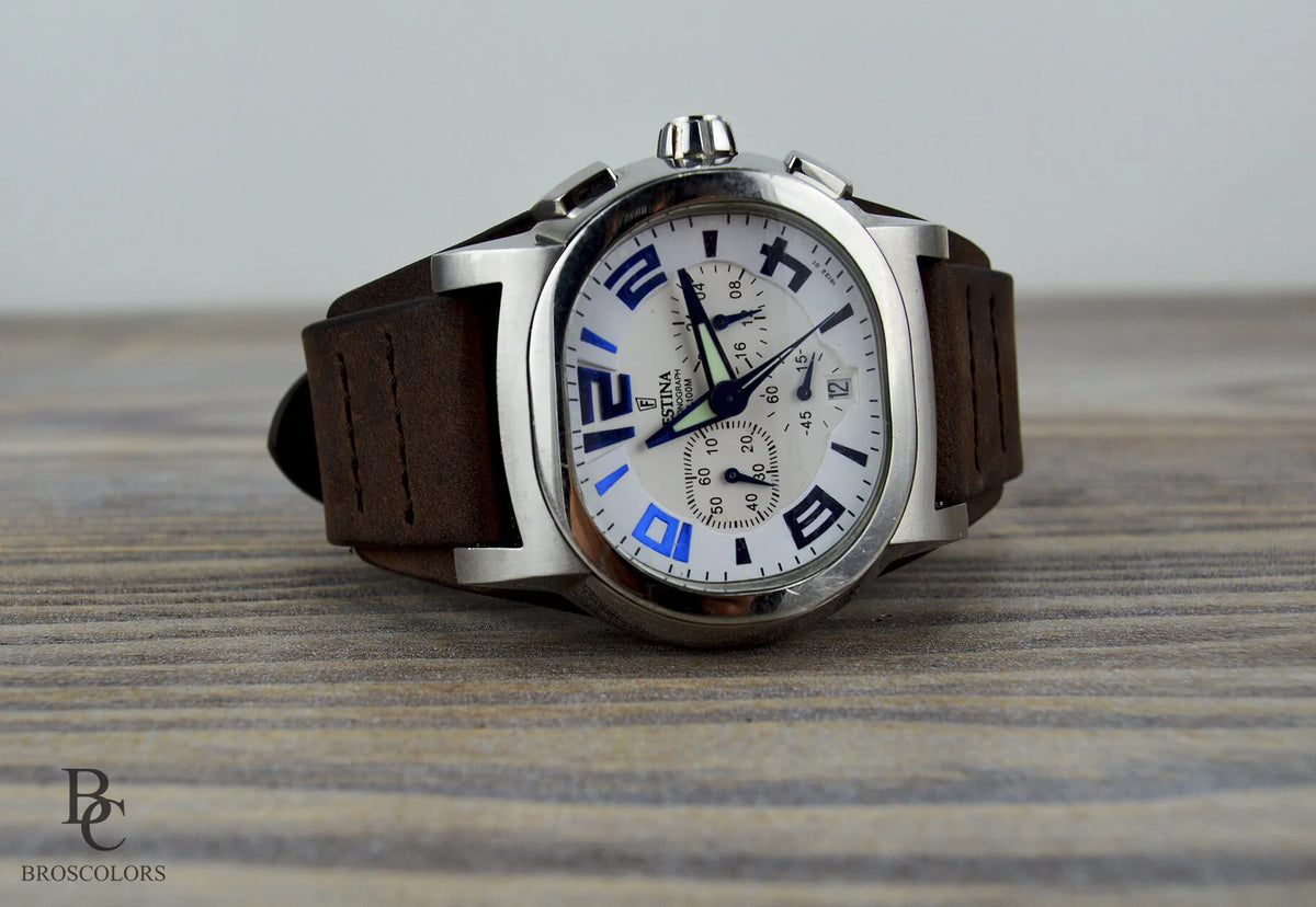 Brown Crazy Horse Leather Cuff Watch Band - Horse Adventure