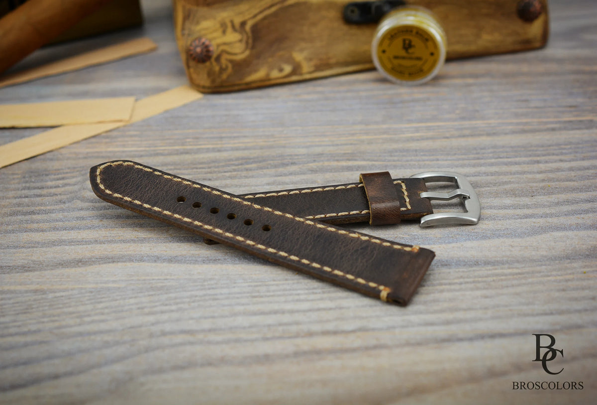 Crazy Horse Leather Watch Strap