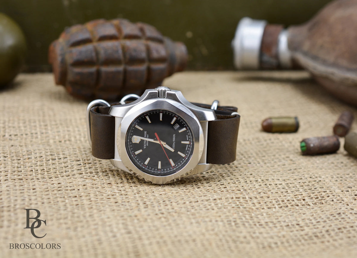 Crazy Horse Zulu Leather Watch Strap - Hand Stitched