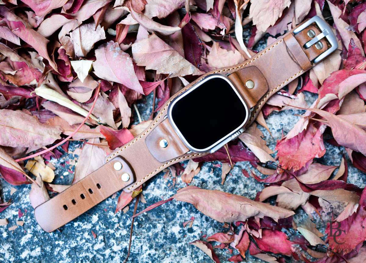 Leather Cuff Band for Apple Watch Ultra & All Series