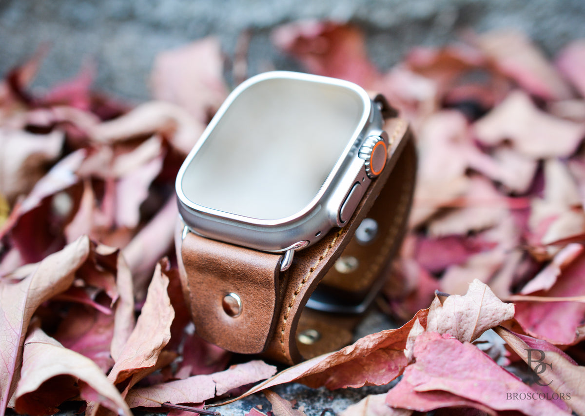 Leather Cuff Band for Apple Watch Ultra & All Series