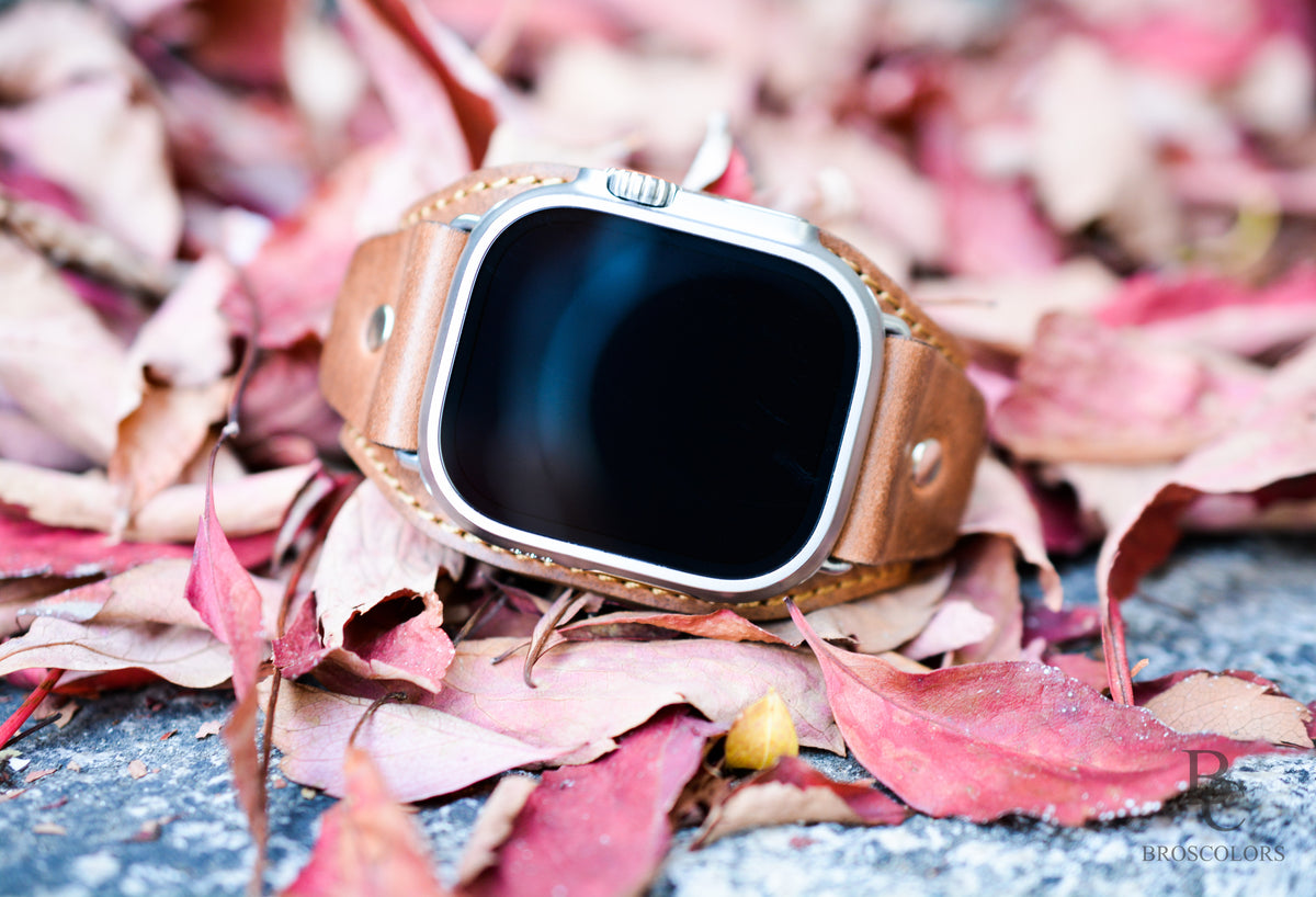 Leather Cuff Band for Apple Watch Ultra & All Series