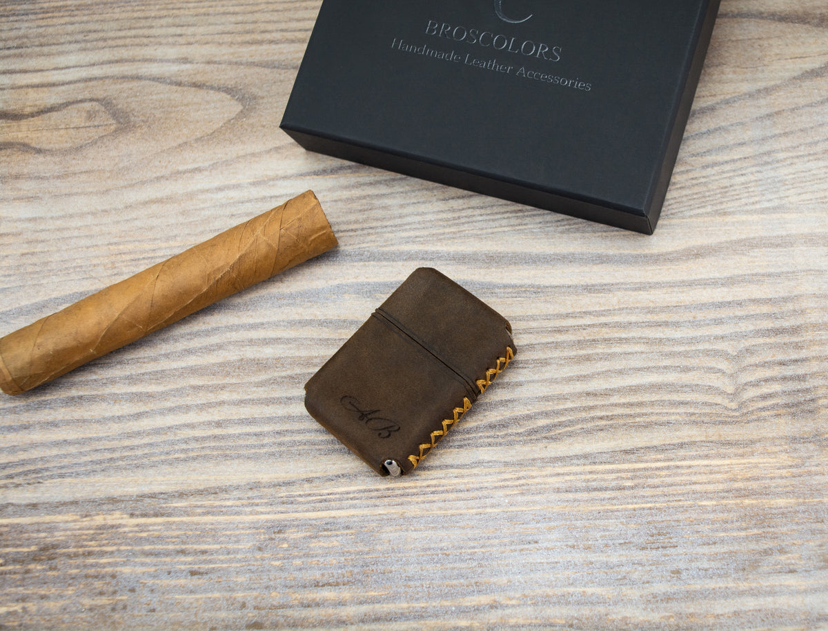 Handcrafted Zippo Lighter Pouch