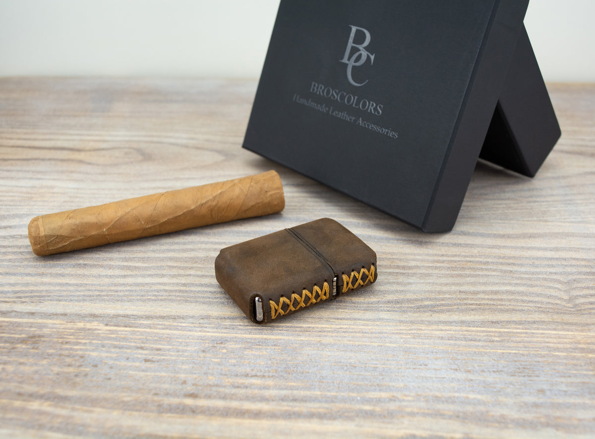 Handcrafted Zippo Lighter Pouch