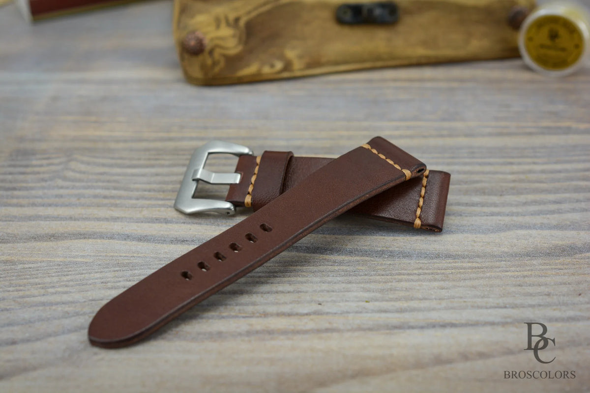 Soft Brown Leather Watch Strap