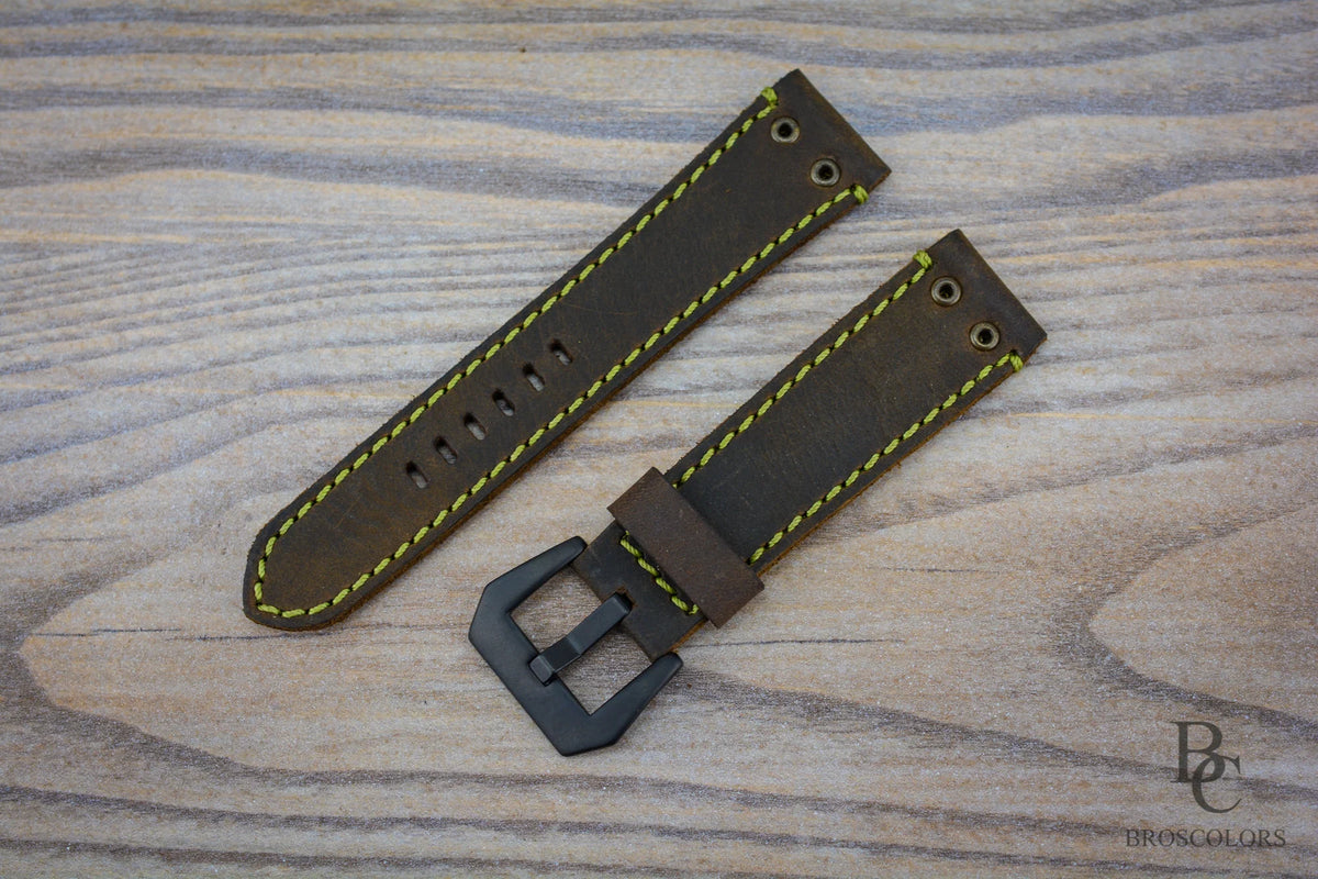 Vintage Leather Watch Strap - Electro Chrono