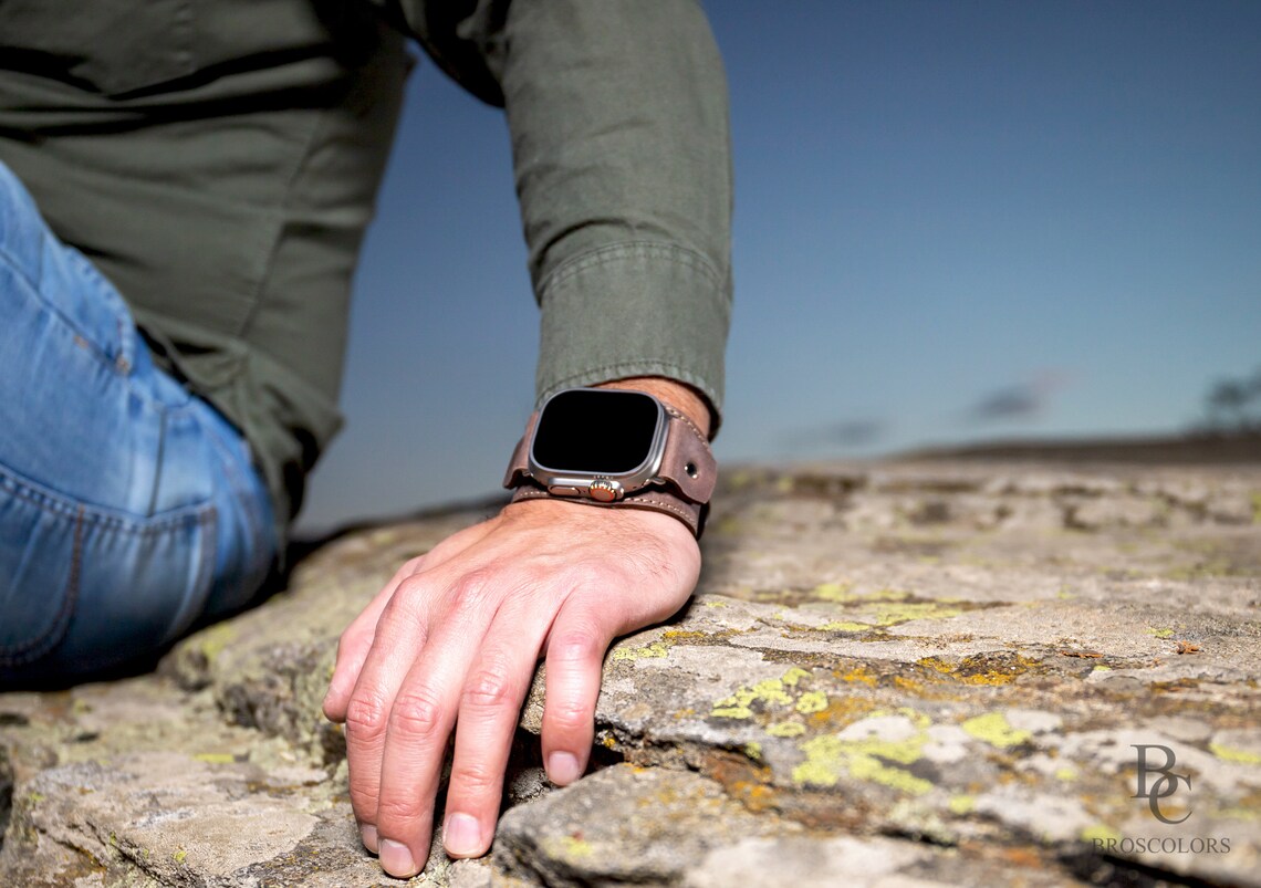 Apple Watch Leather Cuff Band for Ultra & All Series
