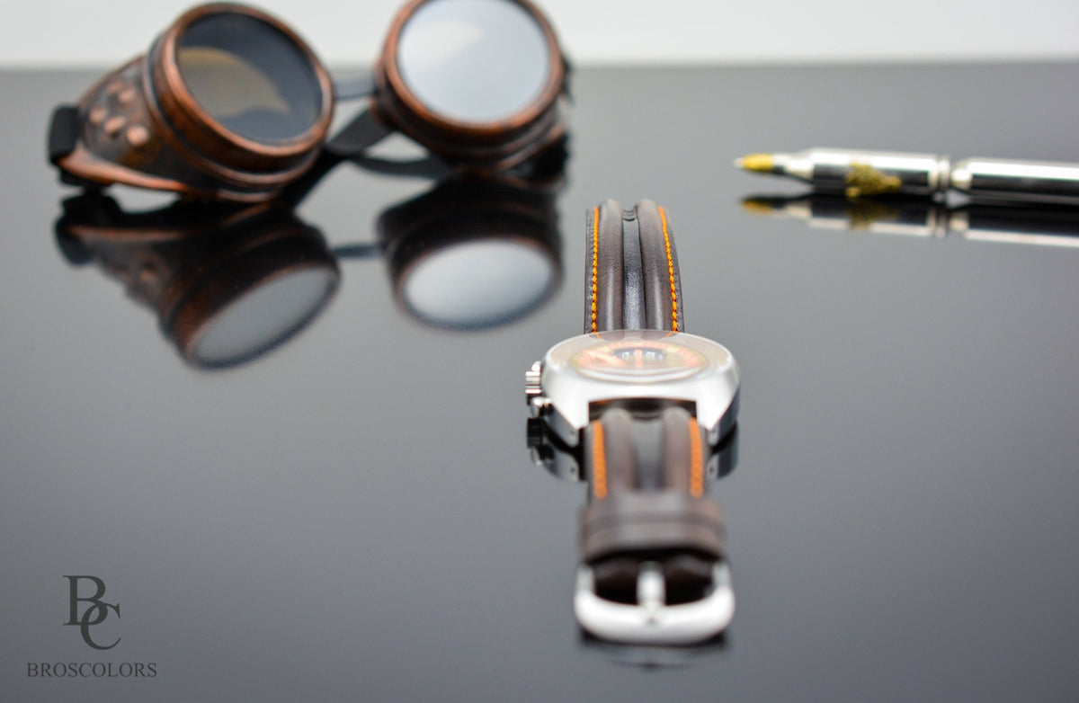 Brown Leather Pilot Watch Strap
