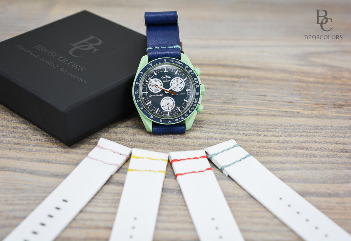 Omega Swatch MoonSwatch Leather Watch band