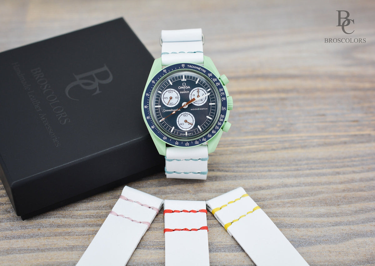 Omega Swatch MoonSwatch Leather Watch band