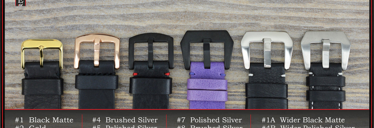 stainless steel watch buckles. Unique design buckles for watches. Black steel buckles