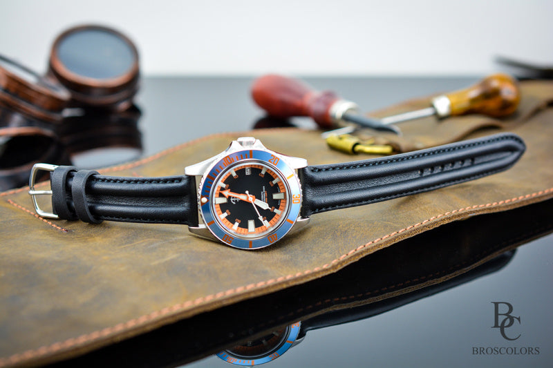 Handmade luxury watch straps BroscolorsDesign. Unique customized leather watch straps