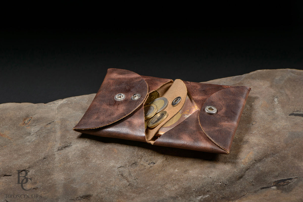 Minimalist Origami Wallet, Custom Leather Color Wallet