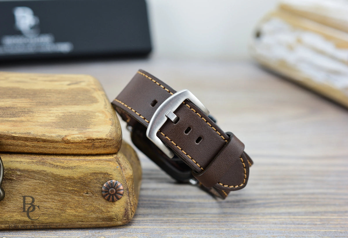 Apple Brown Leather Watch Strap