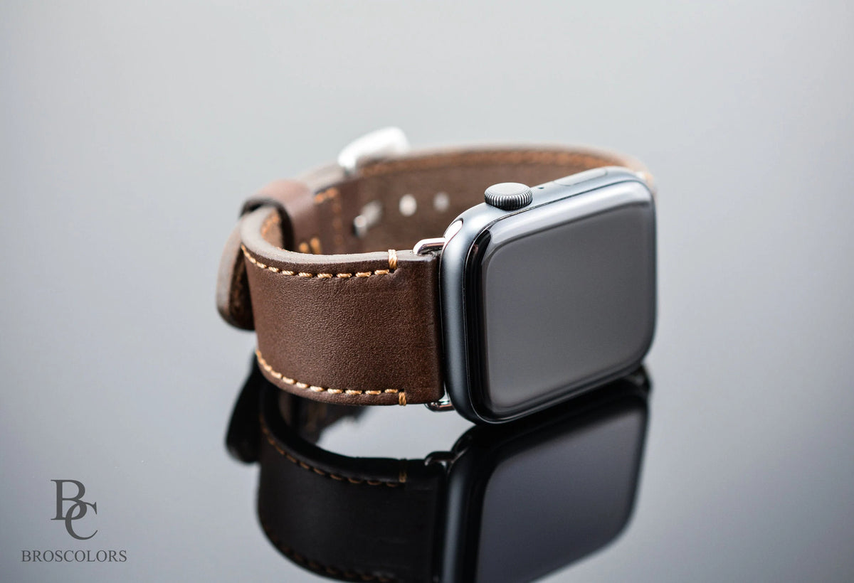 Apple Brown Leather Watch Strap