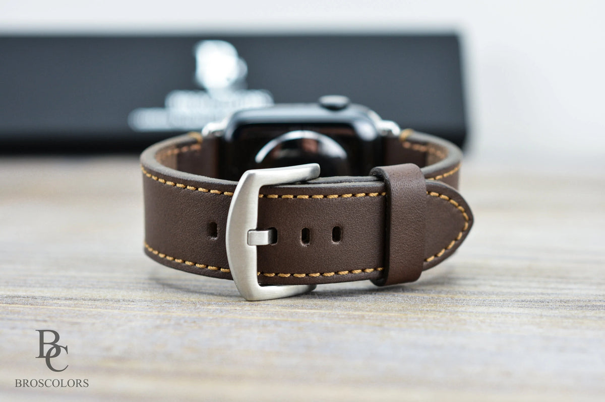 Apple Brown Leather Watch Strap