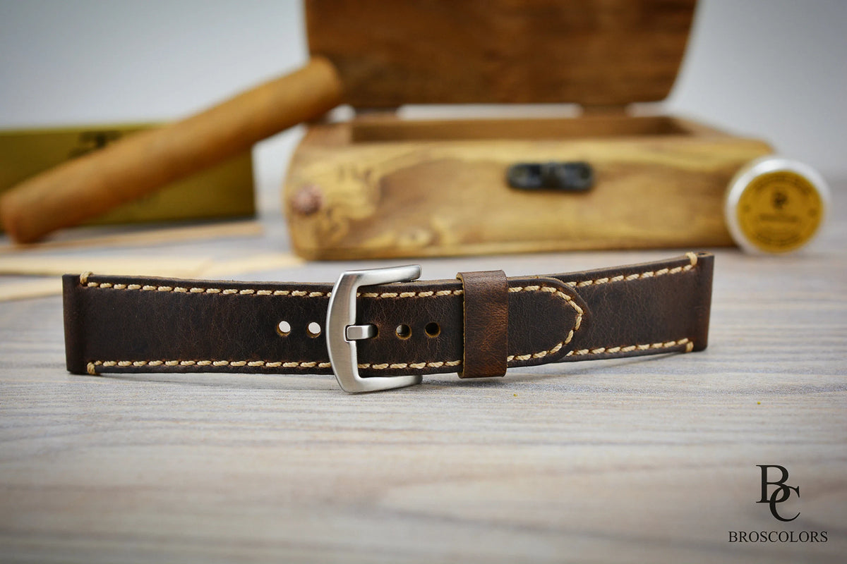 Crazy Horse Leather Watch Strap
