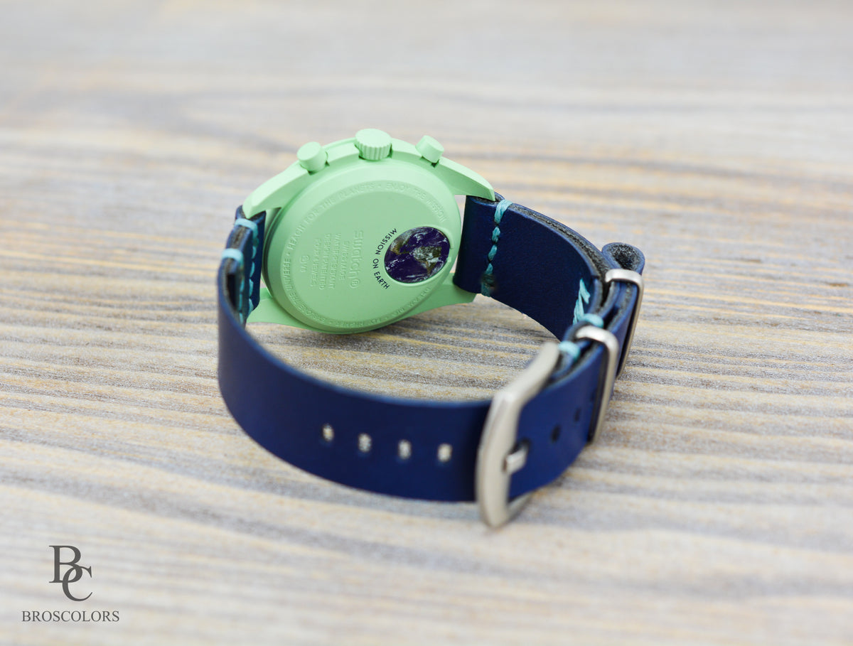 Omega Swatch MoonSwatch Leather Watch band