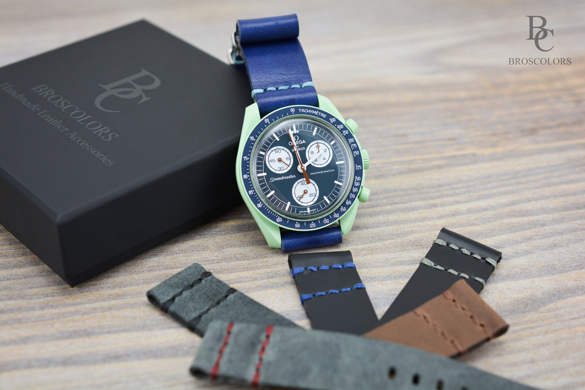 Omega Swatch MoonSwatch Leather Watch band