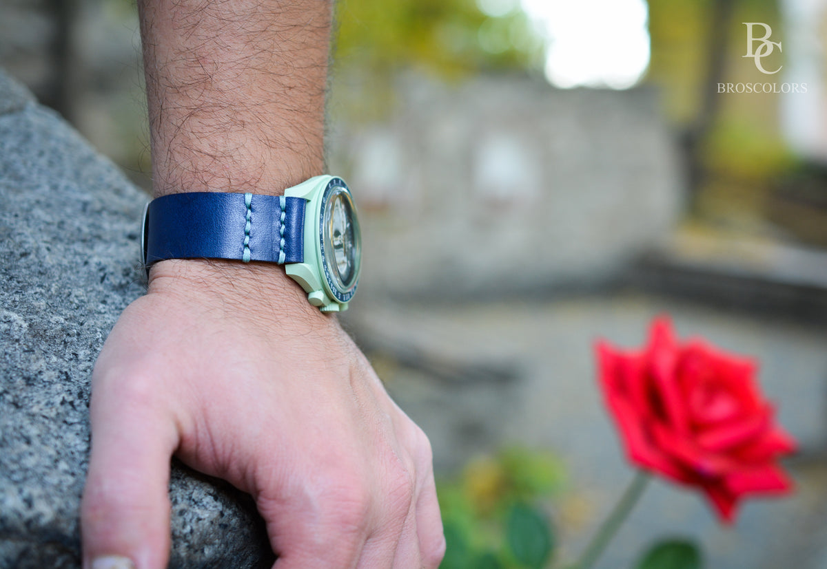 Omega Swatch MoonSwatch Leather Watch band