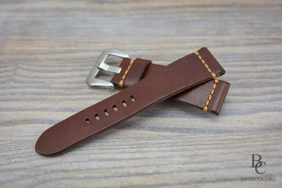 Soft Brown Leather Watch Strap