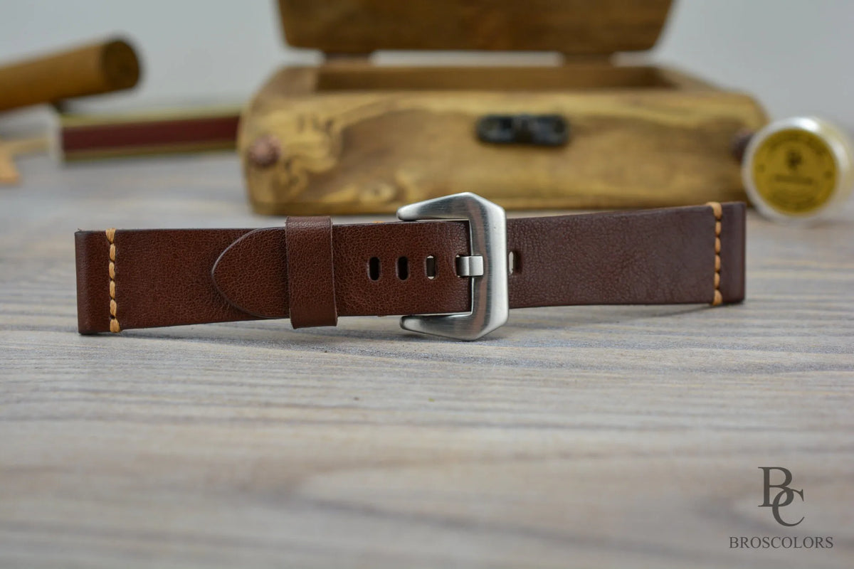 Soft Brown Leather Watch Strap