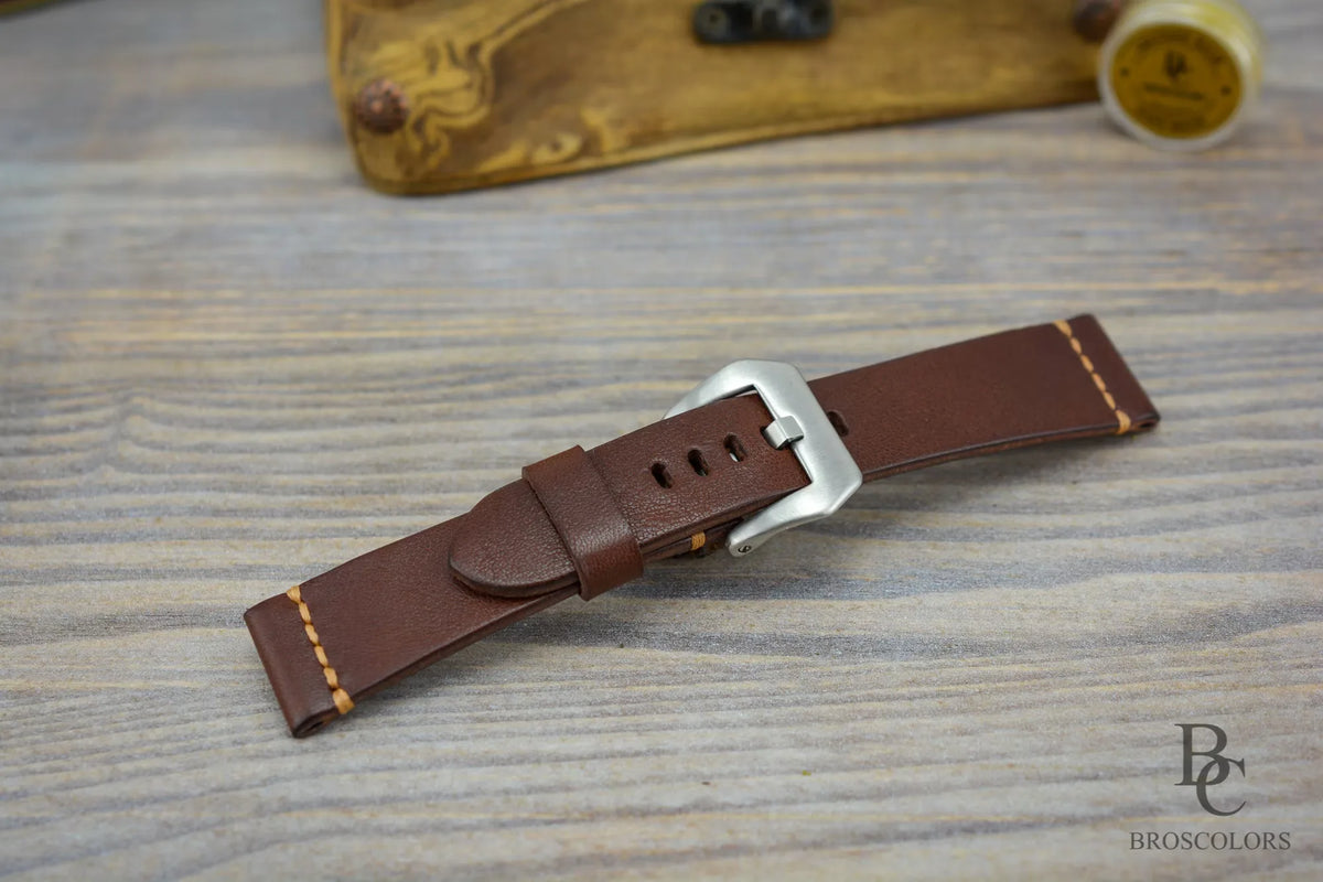 Soft Brown Leather Watch Strap