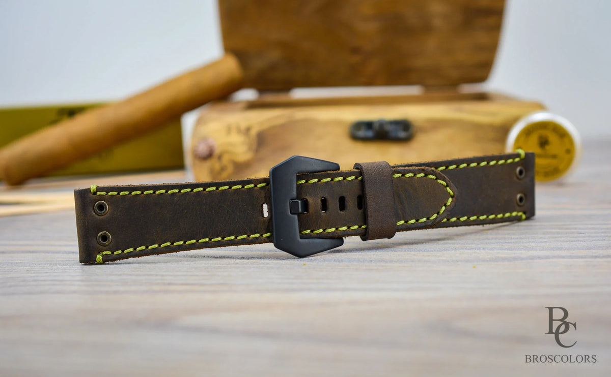Vintage Leather Watch Strap - Electro Chrono