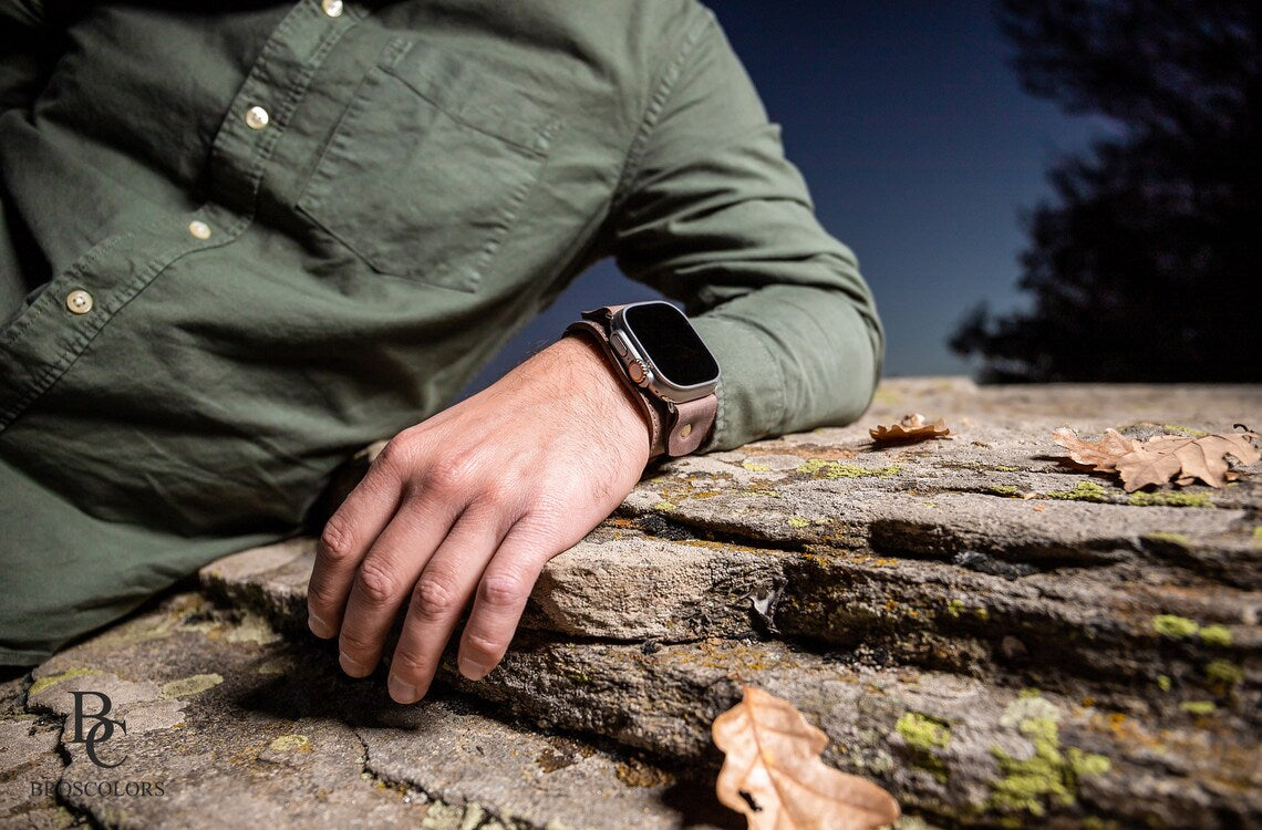 Apple Watch Leather Cuff Band for Ultra & All Series