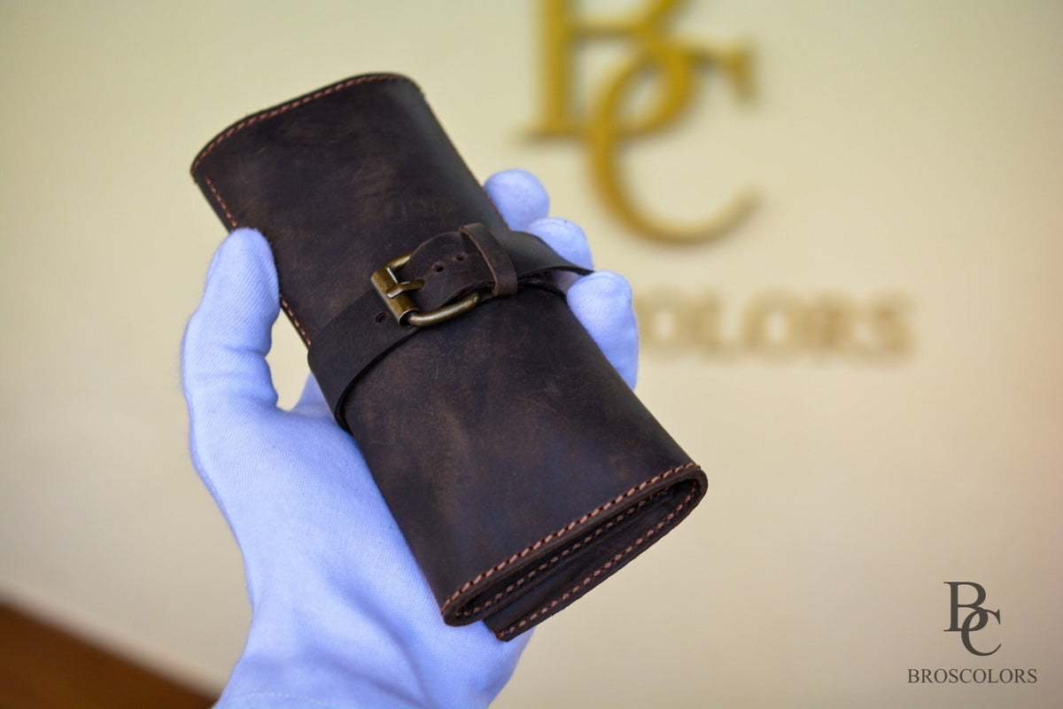 Crazy Horse Leather Watch Roll